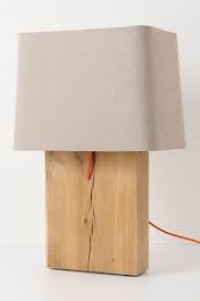 I M Thinking This Would Be An Easy Diy Lamp Kit Wood Shade And A Drill Done Lampara De Escritorio Decoracion De Muebles Madera