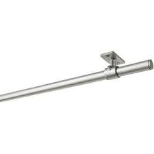Roomdividersnow 36 In 56 In Single Curtain Rod In Black Brod54 The Home Depot In 2021 Curtain Rods Single Curtain Rods Hanging Curtain Rods