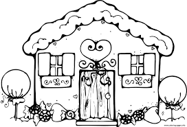 Free printable gingerbread house coloring pages. Gingerbread House Coloring Pages Printable