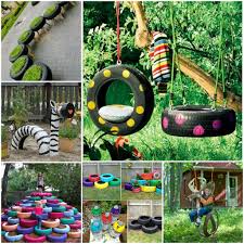 Yes, i know, it's pure genius. 10 Diy Tire Decoration Ideas For Your Garden 1001 Gardens Reuse Old Tires Gardening For Kids Backyard Fun