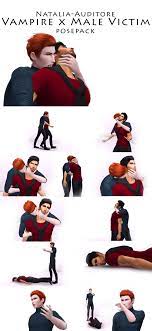Ts4 Poses Vampire X Male Victim By Natalia Auditore Why