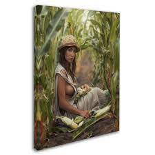 Trademark Fine Art 'Farmer' Canvas Art by David Dubnitskiy - Walmart.com