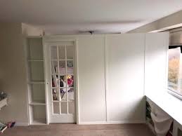 Custom Room Divider With Bookcase And French Door Call Us For All Your Custom Room Partition And Stora Wooden Room Dividers Sliding Room Dividers Room Divider