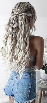 Protective hairstyle refers to braids and buns. Pinterest Lilyxritter Grey Curly Hair Festival Hair Braids Hair Styles