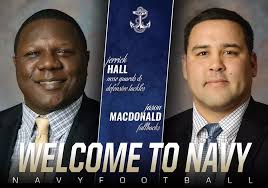 Jerrick Hall and Jason MacDonald Join Navy Football Coaching Staff