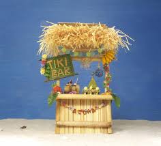 Miniature Hawaiian Tiki Bar Miniatur Mini Garten Miniaturgarten