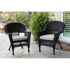 Outdoor wicker patio furniture, also known as resin wicker patio furniture can be modern, classic, traditional or resort inspired. Black Wicker Chair Set Of 2 Overstock 8174553