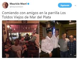 Consigue los mejores presupuestos de toldos en colmenar viejo online. Macri Ceno Junto A Su Familia En Una Reconocida Parrilla De La Ciudad Mdphoy Com