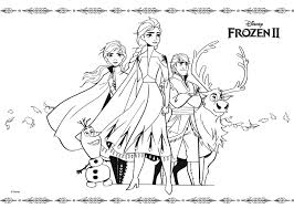 Nos 12 dessins a colorier de princesse elsa seront satisfaires les petits comme les plus grands. Coloriage Officiel Disney Frozen 2 Coloriage La Reine Des Neiges 2 Coloriages Pour Enfants