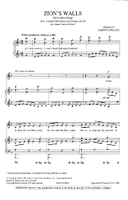 Zion S Walls Unison By Aaron Copland Arr J W Pepper Sheet Music Next Year Opener Aaron Copland Choral Sheet Music How To Memorize Things