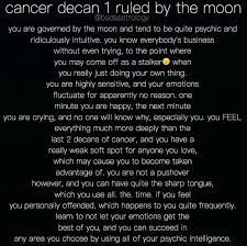 Decan 1 For Cancers Astrology Cancer Cancer Decans July Cancer