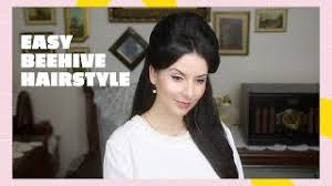 You can modernize your beehive hairstyle by pleating your hair before assembling it. Easy Half Beehive Hairstyle Long Hair Youtube