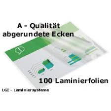 » fellowes laminierfolientasche, din a4, matt, 160 mic. 100 Folientaschen A4 80mic Matt Glanzend
