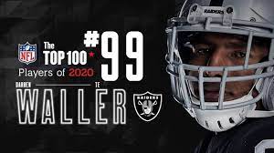 Ahead of the 2020 season, the nfl is unveiling its latest top 100 players list, which is voted upon by players from around the league. Darren Waller Voted No 99 On Nfl S Top 100 Players List