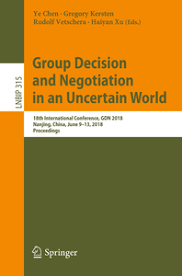I was born in china, but i grew up and live in the netherlands. Group Decision And Negotiation Behavior Models And Support Morais Danielle Costa Carreras Ashley De Almeida Adiel Teixeira Vetschera Rudolf Dussmann Das Kulturkaufhaus