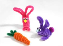 Pfeifenreiniger Figuren Zu Ostern Basteln Basteln Mit Pfeifenreinigern Osternest Basteln Basteln Mit Pfeifenputzer