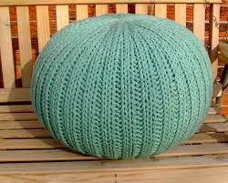 I thought a knitted pouf was perfect. 18 Knit Pouf Patterns Guide Patterns