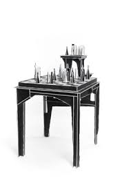 The chess set you choose should suit the table's color and design. Protopunk Chess Table And Chess Set By Kiki Van Eijk Joost Van Bleiswijk For Sale At Pamono