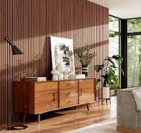 China Acoustic wooden wall panels soundproof wood slat ...