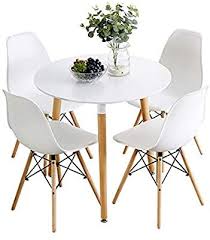 Amazon Com Me2 Dining Table Set Dining Table Dining Room Table Set For Small Spaces Kitchen In 2020 Round Dining Table Modern Round Kitchen Table Set White Dining Set