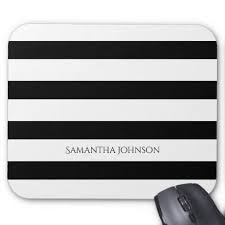 Black And White Striped Mouse Pad Simple Black And White Stripes Mouse Pad Zazzle Com Black White Fashion Black And White White Stripe