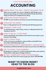 9 Stress Free Tips To Accounting For Your Business Accounting And Business Finance Can Seem Stres Bookkeeping Business Accounting And Finance Learn Accounting