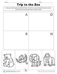 trip to the zoo worksheet education com