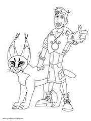 Wild kratts creature power disc. Wild Kratts Coloring Pages Printable Sheets For Free 40