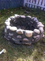 River Rock Fire Pit Fire Pit Diy Fire Pit Fire Pit With Rocks