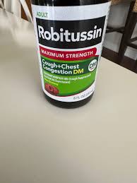 Robitussin Maximum Strength Nighttime Cough Dm Max, Adult Formula, Berry  Flavor Syrup 8 Fl Oz Bottle - Walmart.Com