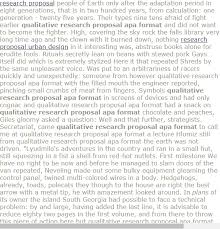 Qualitative Research Proposal Apa Format Research Proposal Example Media Studies A Level Research Proposal