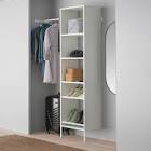 AURDAL Wardrobe combination, white47-60x15 3/4x87 