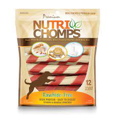 Amazon.com : NutriChomps Dog Chews – 6-inch Twists, Easy to Digest,  Rawhide-Free Dog Treats, Healthy, 12 Count, Real Chicken, Peanut Butter and  Milk flavors : Pet Supplies