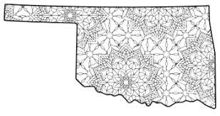 More than 600 free online coloring pages for kids: Oklahoma Map Outline Printable State Shape Stencil Pattern Patterns Monograms Stencils Diy Projects