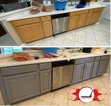 Find 97 affordable house cleaning options in kissimmee, fl, starting at $14.50/hr. Gray And White Kitchen Cabinets In Kissimmee Fl By A Painters Touch Llc