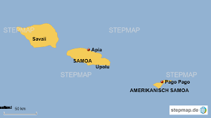 Malo saʻoloto tutoʻatasi o sāmoa; Samoa Von Lischen12345 Landkarte Fur Australien Ozeanien