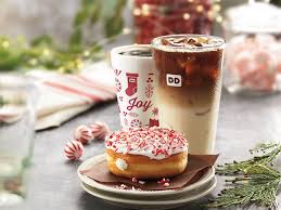 Stop in for a free donut. Dunkin Donuts New Holiday Items Are Out And We Re Seeing Candy Canes For Days Hellogiggles