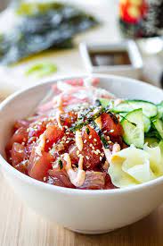 Ahi Poke Bowl The Cozy Apron Recipe Recipes Poke Bowl Food