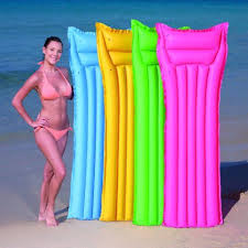 Vinyl orange inflatable mattress pool floatfeatures a tropical design with the sun and palm treefor ages 15 years and uprecommended for outdoor usemeasures 33 inches. Bestway Inflatable Lounge Air Mat Splash And Play Pool Raft 72 X 27 Colors May Vary Read More Inflatable Pool Loungers Pool Lounger Inflatable Swimming Pool