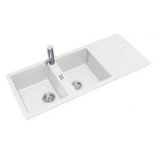 These allow easy disposal of any grime or crumbs on your counters because you're able to wipe straight into the bowl. Aq 1160 500 200mm White Granite Quartz Stone Kitchen Sink Double Bowls Drainboard Top Undermount Total Home Design