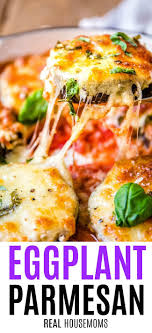 Easy Eggplant Parmesan Is The Perfect Easy Dinner Healthy Eggplant Is Snuggled Into A Garlic Tomato Sauce And Baked Recipes Vegetarian Recipes Cooking Recipes