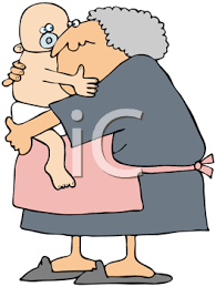Royalty Free Clipart Image Of An Older Woman Holding A Baby Baby Clip Art Free Clipart Images Royalty Free Clipart