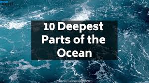 10 deepest parts of the ocean