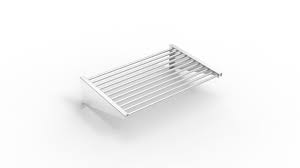 Brackets incorporate 2 x fixing holes, together with fixing holes in the upstand make for a strong and durable fastening to a wall. Stainless Steel Tube Wall Shelf Fricosmos