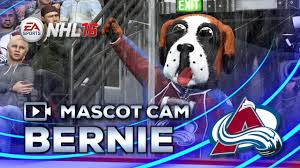 Bernie, the newest mascot of the colorado avalanche, debuted to the public against the vancouver canucks at pepsi center on october 3 bernie is the second mascot since howler the yeti who was retired early in the avalanche franchise. Nhl 16 Mascot Cam Bernie Colorado Avalanche Youtube