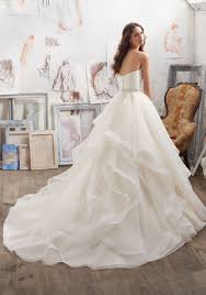 Mori Lee 5504 Ball Gowns Wedding Wedding Dress Organza Wedding Dresses Strapless
