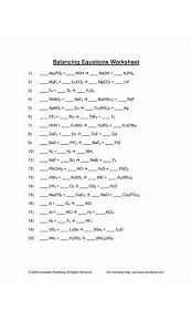 Cl 2 + 3f 2 → 2clf 3 30. Ebook Chemistry Balancing Equations Worksheet Answers Ebook Library