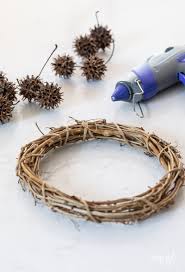 Foraged Fall Wreath with Sweetgum Balls
