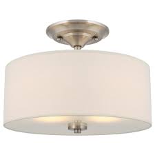 Get these lights here from amazon: Kira Home Addison 13 2 Light Semi Flush Mount Ceiling Light Fixture With Off White Fabric Drum Shade Brushed Nickel Walmart Com Walmart Com
