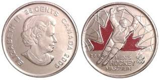 Coin 25 cents - Men's Ice Hockey Gold ...